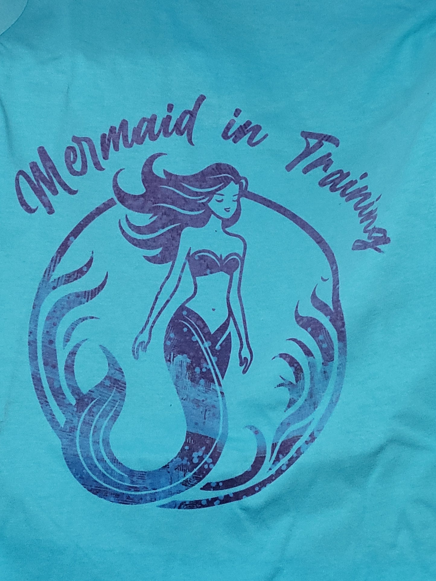 Mermaid in Training back short sleeve v-neck t-shirt